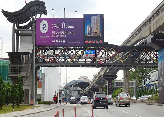 অ্যাসিঙ্ক্রোনাস আউটডোর ফুল কালার LED ডিসপ্লে 3G / WIFI P8 LED ডিসপ্লে 6000 নিট ওয়াটারপ্রুফ