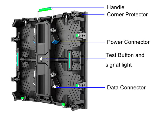 7680Hz উচ্চ রিফ্রেশ রেট P2.6 ইনডোর ভাড়া LED স্ক্রিন স্টেজে ভাল রেজোলিউশন