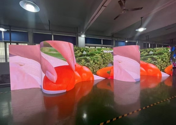 HD P1.9/P2.6 500*500/500*1000 মিমি ইনডোর নমনীয় নমনীয় ভাড়া LED স্টেজের জন্য স্ক্রিন
